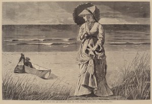 En la playa - Dos son compañía, tres son multitud de Winslow Homer