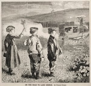 En el camino al Lago George de Winslow Homer