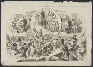 Día de pago en el Ejército del Potomac, 1863 de Winslow Homer