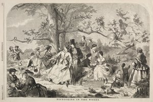 Picnic en el bosque, 1858