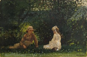 Escena en la granja Houghton de Winslow Homer