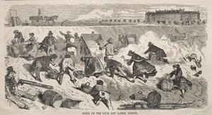 Escena en los terrenos de Back Bay, Boston de Winslow Homer