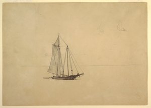 Goleta con bote de Winslow Homer