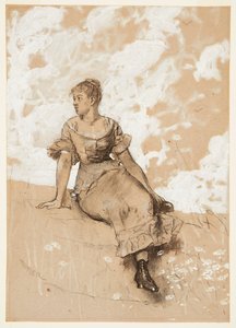 Niña sentada de Winslow Homer