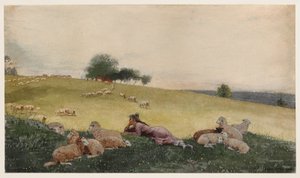Pastora de la granja Houghton de Winslow Homer