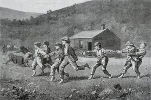 El juego del látigo, de Harpers Weekly, 20 de septiembre de 1873 de Winslow Homer