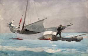 Estibar la vela de Winslow Homer
