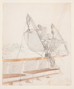 Estudio para "La señal de socorro" de Winslow Homer