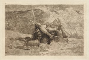 Estudio para Resaca de Winslow Homer