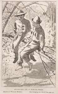Columpiarse en un abedul de Winslow Homer