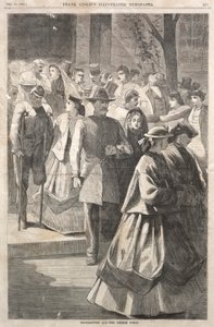Día de Acción de Gracias - El pórtico de la iglesia de Winslow Homer