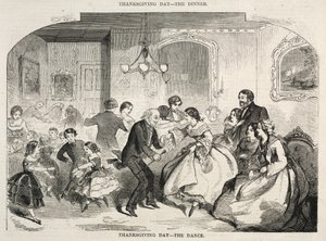 Día de Acción de Gracias - El baile, 1858