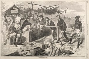 Acción de gracias en el campamento, 1862