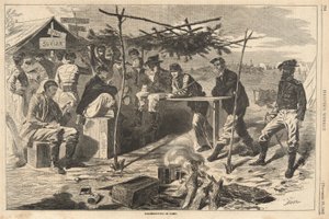 Acción de gracias en el campamento, de Harper