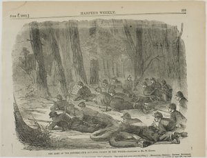 El Ejército del Potomac - Nuestro piquete en el bosque de Winslow Homer
