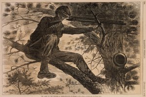 The Army of the Potomac--A Sharpshooter on Picket Duty, de Harper