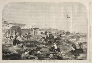 Los baños en Newport, 1858 de Winslow Homer