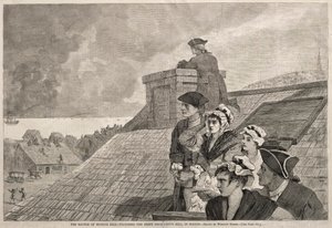 La batalla de Bunker Hill - Observando la lucha desde Copps Hill, en Boston, 1875 de Winslow Homer