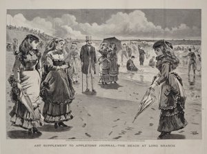 La playa en Long Branch, publicado como un suplemento de arte en el Appleton