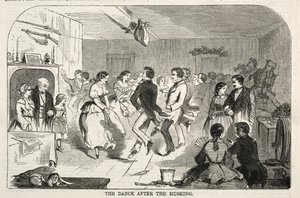 El baile después de la trilla, 1858