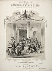La Polka de la Campana de la Cena - Portada de Partitura de Winslow Homer