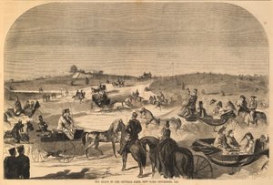 The Drive in the Central Park, Nueva York, septiembre de 1860, de Harper