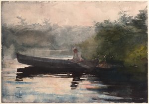 El final del día, Adirondacks de Winslow Homer