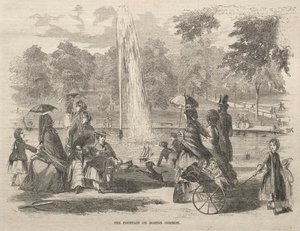 La fuente en Boston Common, 1857 de Winslow Homer