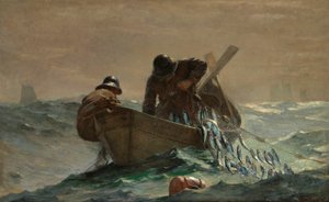 La red de arenques, 1885 de Winslow Homer