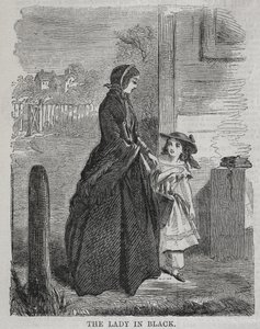 La dama de negro, 1860 de Winslow Homer