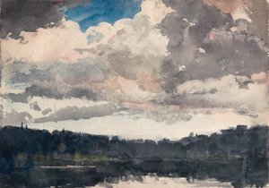 El Barco Solitario, Club North Woods, Adirondacks de Winslow Homer