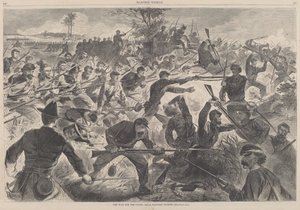 La Guerra por la Unión, 1862 - Una Carga de Bayoneta, publicado 1862 de Winslow Homer