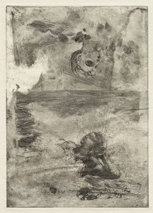 Dos cabezas, estudio después de "Undertow", c.1886, impreso c.1967 de Winslow Homer