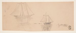 Dos goletas y dories de Winslow Homer