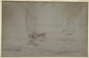 Dos balandros navegando de Winslow Homer