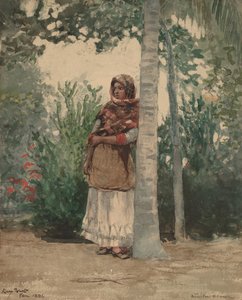 Bajo una palmera, 1886