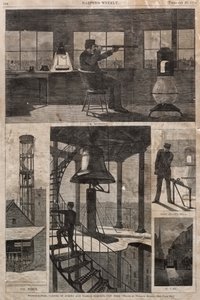 Watch-Tower, esquina de las calles Spring y Varick, Nueva York de Winslow Homer