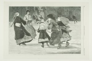 "Invierno" - Escena de patinaje