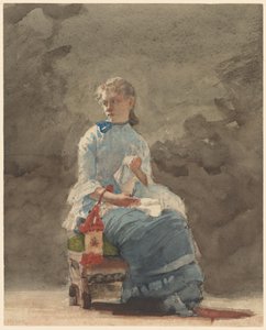 Mujer cosiendo, 1878-9