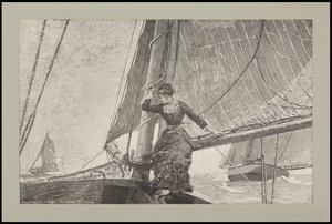 Chica de yate, 1880 de Winslow Homer