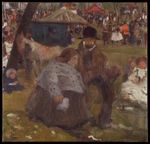 Feria de vacaciones de Pentecostés cerca de Cracovia de Witold Wojtkiewicz