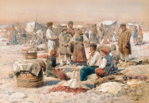 Mercado del pueblo de Wladimir Jegorowitsch Makowski