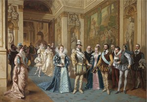 Enrique IV y María de Médicis de Wladyslaw Bakalowicz