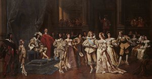 El baile en la corte de Luis XIII de Francia de Wladyslaw Bakalowicz