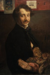 Autorretrato con máscaras de Wojciech Weiss