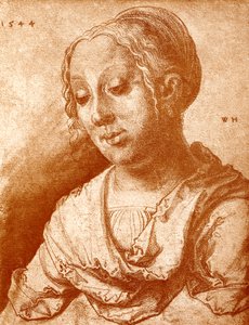 Cabeza de niña de Wolf Huber