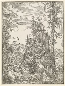 San Jorge matando al dragón de Wolf Huber