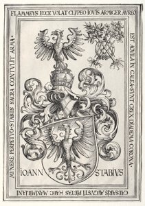 Escudo de armas de Johann Stabius de Wolf Traut