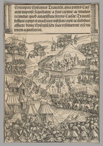 Asedio de Utrecht, lámina 6 de Escenas históricas de la vida del emperador Maximiliano I desde el arco del triunfo de Wolf Traut