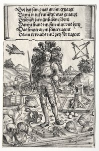El Arco Triunfal de Maximiliano I: Emperador Maximiliano como Patrón de Mejoras..., 1515-17 de Wolf Traut